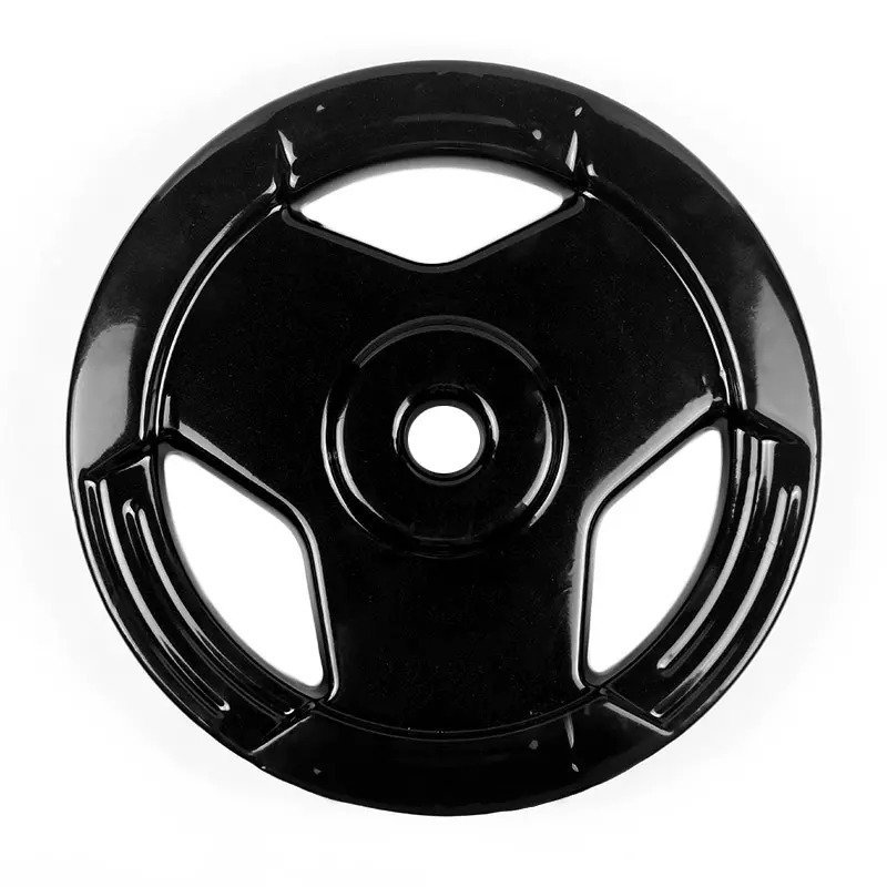 Anilha Sport Emborrachada — PVC plastisol, 3 alças, furo 31mm