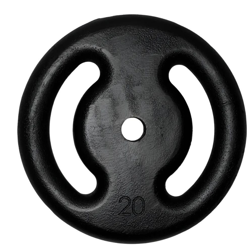 Anilha Vazada Pintada — ferro fundido, 2 alças, furo 33mm