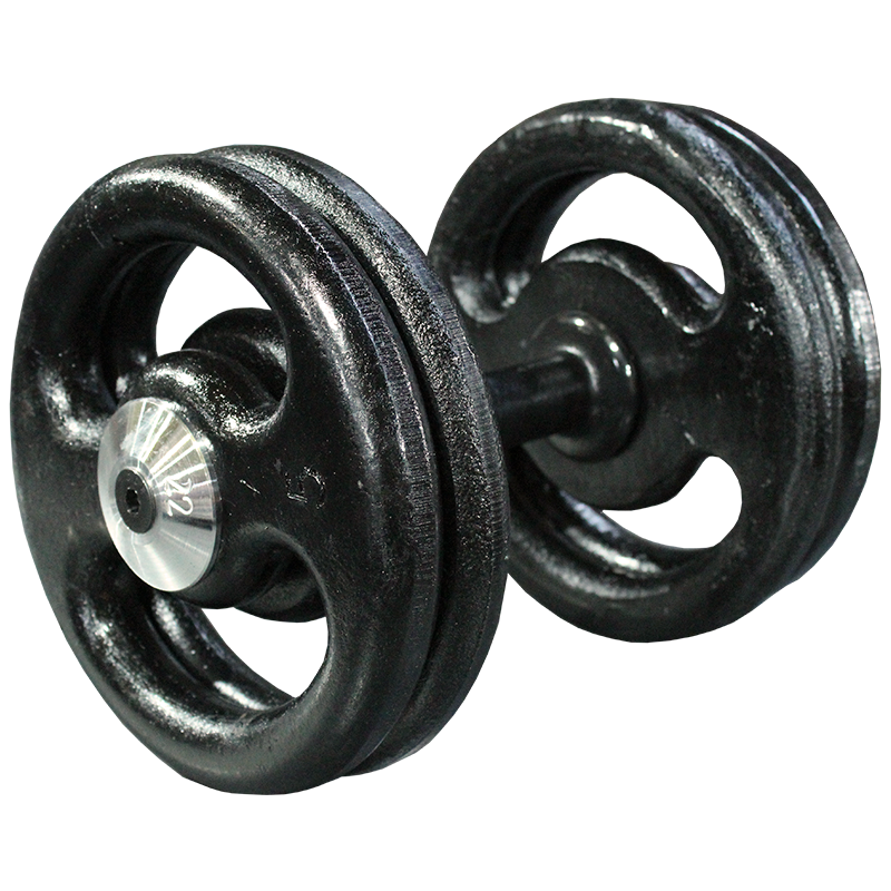 Dumbell Anilha Montado Pintado — Peg. Cromada atacado