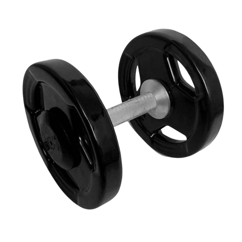 Dumbell Sext. Montado Emborrachado — Peg. Cromada atacado
