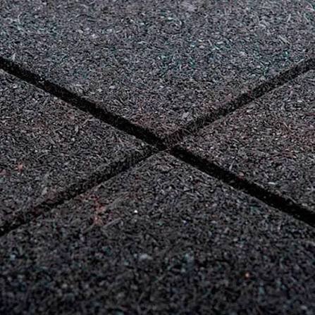 Piso Borracha — encaixe entre placas